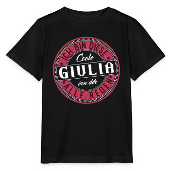 Giulia Geschenkidee Geschenk Geburtstag - Stanley/Stella Kinder T-Shirt MINI CREATOR  - Schwarz - Vorne - Mikhail (115cm)