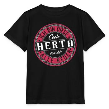 Herta Geschenkidee Geschenk Geburtstag - Stanley/Stella Kinder T-Shirt MINI CREATOR  - Schwarz - Vorne - Mikhail (115cm)