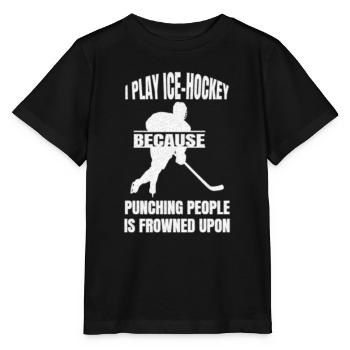 Joueur de hockey sur glace Fan de hockey Équipe de hockey sur glace Hockey sur glace - T-shirt bio MINI CREATOR Stanley/Stella Enfant - noir - Devant - Mikhail (115cm)