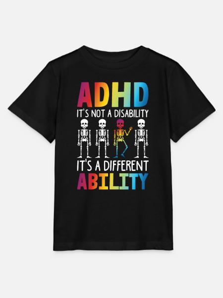 ADHD It's Not A Disability It's DIfferent Ability - Stanley/Stella T-shirt MINI CREATOR til børn - sort