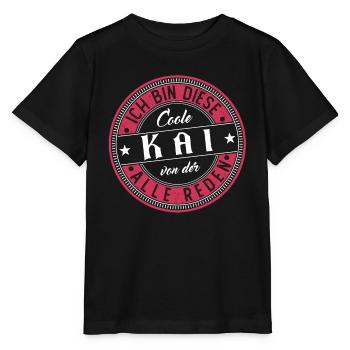 Kai Geschenkidee Geschenk Geburtstag - Stanley/Stella Kinder T-Shirt MINI CREATOR  - Schwarz - Vorne - Mikhail (115cm)