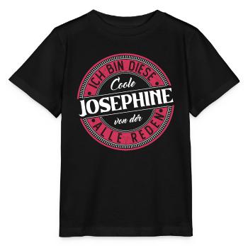 Josephine Geschenkidee Geschenk Geburtstag - Stanley/Stella Kinder T-Shirt MINI CREATOR  - Schwarz - Vorne - Mikhail (115cm)