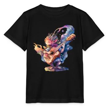 Super mesdames, la musique de guitare pour enfants est amusante FEE - T-shirt bio MINI CREATOR Stanley/Stella Enfant - noir - Devant - Mikhail (115cm)