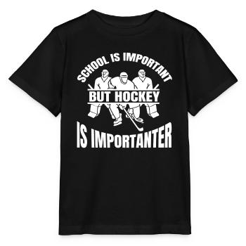 Eishockeyspieler Eishockey Eishockeyteam Hockeyfan - Stanley/Stella Kinder T-Shirt MINI CREATOR  - Schwarz - Vorne - Mikhail (115cm)