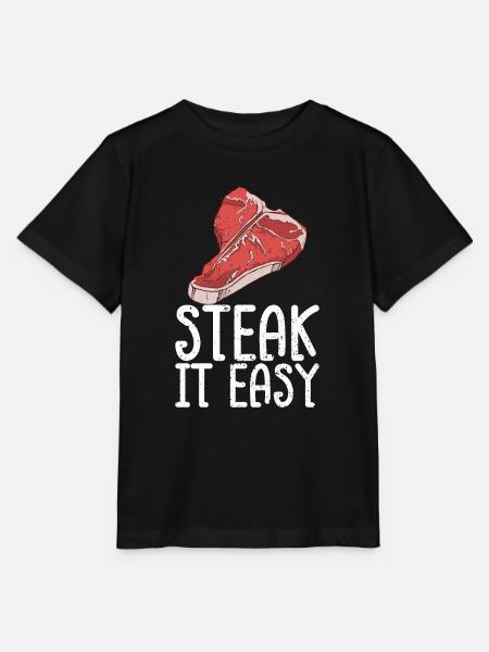 Steak - Stanley/Stella Kinder T-Shirt MINI CREATOR - Schwarz