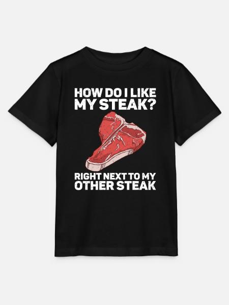 Steak - Stanley/Stella Kinder T-Shirt MINI CREATOR - Schwarz