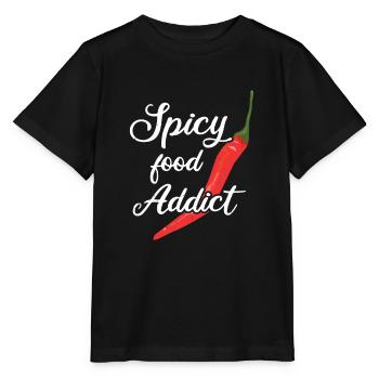Chili pepper - Stanley/Stella MINI CREATOR Kids’ T-Shirt - black - Front - Mikhail (115cm)