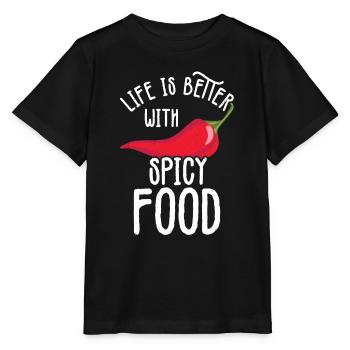 Chili-Pfeffer - Stanley/Stella Kinder T-Shirt MINI CREATOR  - Schwarz - Vorne - Mikhail (115cm)