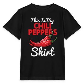 Chili-Pfeffer - Stanley/Stella Kinder T-Shirt MINI CREATOR  - Schwarz - Vorne - Mikhail (115cm)