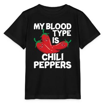 Chili pepper - Stanley/Stella MINI CREATOR Kids’ T-Shirt - black - Front - Mikhail (115cm)