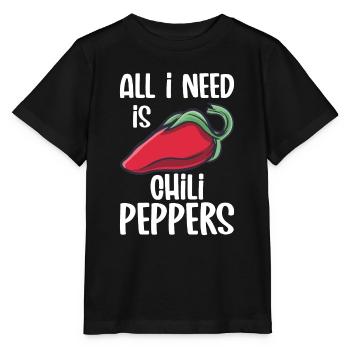 Chili-Pfeffer - Stanley/Stella Kinder T-Shirt MINI CREATOR  - Schwarz - Vorne - Mikhail (115cm)