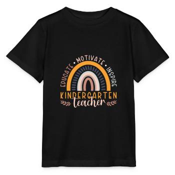 Kindergärtnerin Ausbilden Motivieren Inspirieren - Stanley/Stella Kinder T-Shirt MINI CREATOR  - Schwarz - Vorne - Mikhail (115cm)