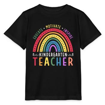 Kindergärtnerin Ausbilden Motivieren Inspirieren - Stanley/Stella Kinder T-Shirt MINI CREATOR  - Schwarz - Vorne - Mikhail (115cm)
