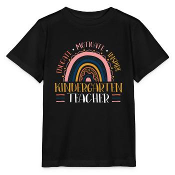 Kindergärtnerin Ausbilden Motivieren Inspirieren - Stanley/Stella Kinder T-Shirt MINI CREATOR  - Schwarz - Vorne - Mikhail (115cm)