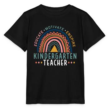 Kindergärtnerin Ausbilden Motivieren Inspirieren - Stanley/Stella Kinder T-Shirt MINI CREATOR  - Schwarz - Vorne - Mikhail (115cm)