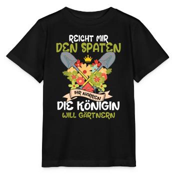 Reicht mir den Sparten Garten Gärtner Gärtnerin - Stanley/Stella Kinder T-Shirt MINI CREATOR  - Schwarz - Vorne - Mikhail (115cm)