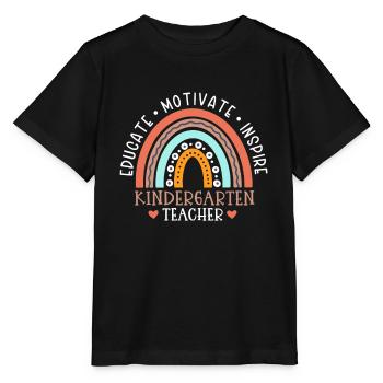 Kindergärtnerin Ausbilden Motivieren Inspirieren - Stanley/Stella Kinder T-Shirt MINI CREATOR  - Schwarz - Vorne - Mikhail (115cm)
