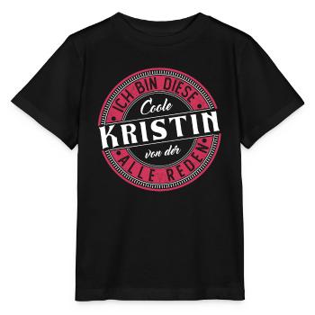 Kristin Geschenkidee Geschenk Geburtstag - Stanley/Stella Kinder T-Shirt MINI CREATOR  - Schwarz - Vorne - Mikhail (115cm)