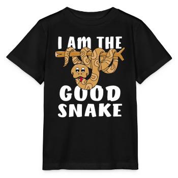 I AM THE GOOD SNAKE - Stanley/Stella MINI CREATOR Kids’ T-Shirt - black - Front - Mikhail (115cm)