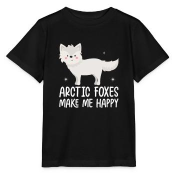 Amoureux du renard arctique - T-shirt bio MINI CREATOR Stanley/Stella Enfant - noir - Devant - Mikhail (115cm)