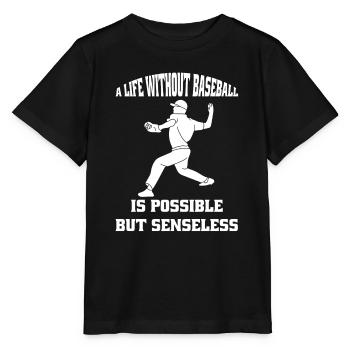 Baseball Baseball Player Baseball Player Baseball Team - Stanley/Stella MINI CREATOR Kids’ T-Shirt - black - Front - Mikhail (115cm)