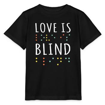 Braille Alphabet Braille Language Braille Love - Stanley/Stella MINI CREATOR Kids’ T-Shirt - black - Front - Mikhail (115cm)