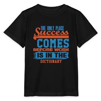 LE SEUL ENDROIT OÙ LE SUCCÈS VIENT AVANT LE TRAVAIL EST DANS LE - T-shirt bio MINI CREATOR Stanley/Stella Enfant - noir - Devant - Mikhail (115cm)