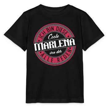 Marlena Geschenkidee Geschenk Geburtstag - Stanley/Stella Kinder T-Shirt MINI CREATOR  - Schwarz - Vorne - Mikhail (115cm)