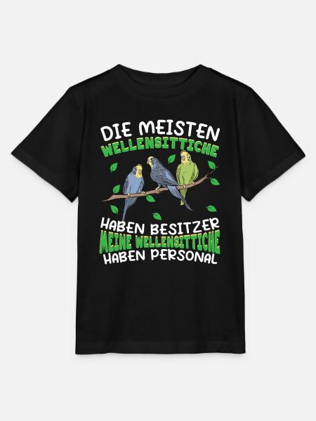 Wellensittich Vogelbesitze - Stanley/Stella Kinder T-Shirt MINI CREATOR - Schwarz