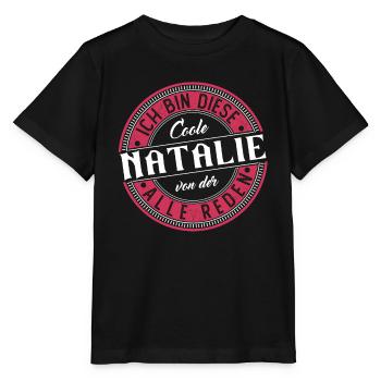Natalie Geschenkidee Geschenk Geburtstag - Stanley/Stella Kinder T-Shirt MINI CREATOR  - Schwarz - Vorne - Mikhail (115cm)