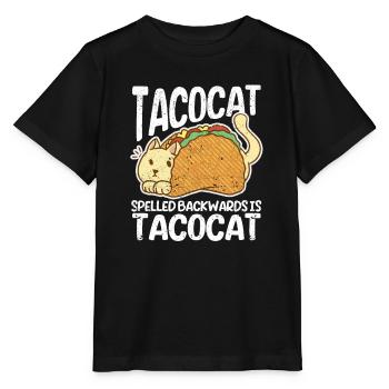Drôle intéressant Tacocat mignon à l’envers - T-shirt bio MINI CREATOR Stanley/Stella Enfant - noir - Devant - Mikhail (115cm)
