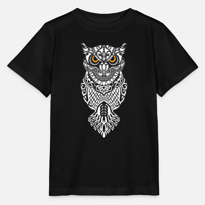 Runes vikings hiboux - T-shirt bio MINI CREATOR Stanley/Stella Enfant - noir