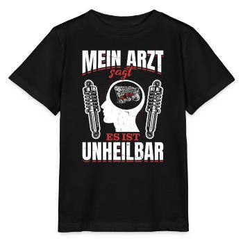 Mein Arzt sagt es ist unheilbar Tuning Boost - Stanley/Stella Kinder T-Shirt MINI CREATOR  - Schwarz - Vorne - Mikhail (115cm)