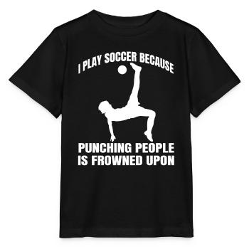 Fußballspieler Fußballmannschaft Fußballdesign - Stanley/Stella Kinder T-Shirt MINI CREATOR  - Schwarz - Vorne - Mikhail (115cm)