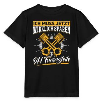 OH! Tuningteile Mechaniker Oldtimer Bastler Tuning - Stanley/Stella Kinder T-Shirt MINI CREATOR  - Schwarz - Vorne - Mikhail (115cm)