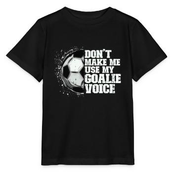 Gardien de but de football du gardien de but de football - T-shirt bio MINI CREATOR Stanley/Stella Enfant - noir - Devant - Mikhail (115cm)