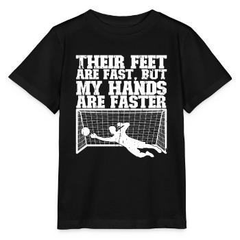 Gardien de but de football du gardien de but de football - T-shirt bio MINI CREATOR Stanley/Stella Enfant - noir - Devant - Mikhail (115cm)