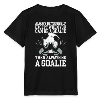 Gardien de but de football du gardien de but de football - T-shirt bio MINI CREATOR Stanley/Stella Enfant - noir - Devant - Mikhail (115cm)