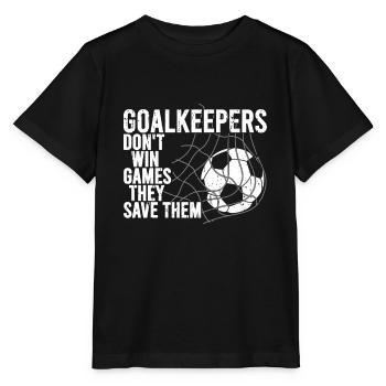 Gardien de but de football du gardien de but de football - T-shirt bio MINI CREATOR Stanley/Stella Enfant - noir - Devant - Mikhail (115cm)