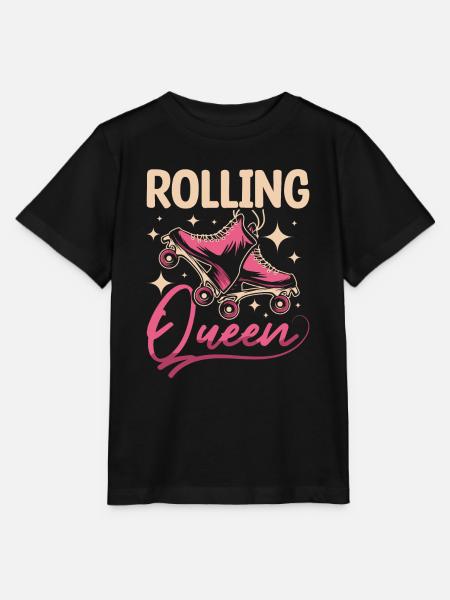 Inline skating rolling queen - Stanley/Stella Kinder T-Shirt MINI CREATOR - Schwarz