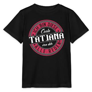 Tatjana Geschenkidee Geschenk Geburtstag - Stanley/Stella Kinder T-Shirt MINI CREATOR  - Schwarz - Vorne - Mikhail (115cm)