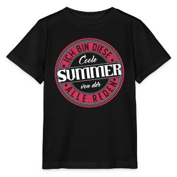 Summer Geschenkidee Geschenk Geburtstag - Stanley/Stella Kinder T-Shirt MINI CREATOR  - Schwarz - Vorne - Mikhail (115cm)
