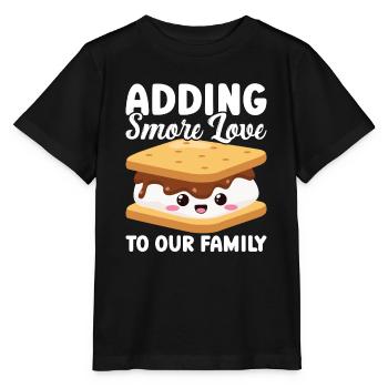 Marshmallow S'more - Stanley/Stella Kinder T-Shirt MINI CREATOR  - Schwarz - Vorne - Mikhail (115cm)