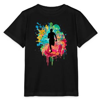 Jogging und Laufen - Stanley/Stella Kinder T-Shirt MINI CREATOR  - Schwarz - Vorne - Mikhail (115cm)