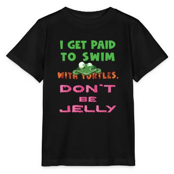 Tortues Tortues marines - T-shirt bio MINI CREATOR Stanley/Stella Enfant - noir - Devant - Mikhail (115cm)