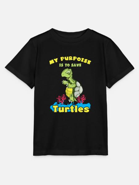 Schildkröten Meeresschildkröten - Stanley/Stella Kinder T-Shirt MINI CREATOR - Schwarz