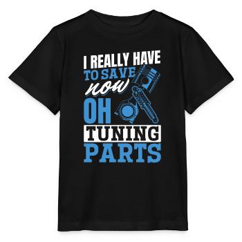 OH! Tuningteile Mechaniker Oldtimer Bastler Tuning - Stanley/Stella Kinder T-Shirt MINI CREATOR  - Schwarz - Vorne - Mikhail (115cm)