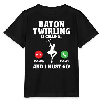 Tambourstab swirling - Stanley/Stella MINI CREATOR Kids’ T-Shirt - black - Front - Mikhail (115cm)