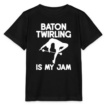 Tambourstab swirling - Stanley/Stella MINI CREATOR Kids’ T-Shirt - black - Front - Mikhail (115cm)