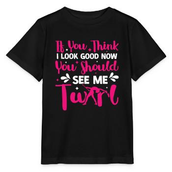 Tambourstab swirling - Stanley/Stella MINI CREATOR Kids’ T-Shirt - black - Front - Mikhail (115cm)